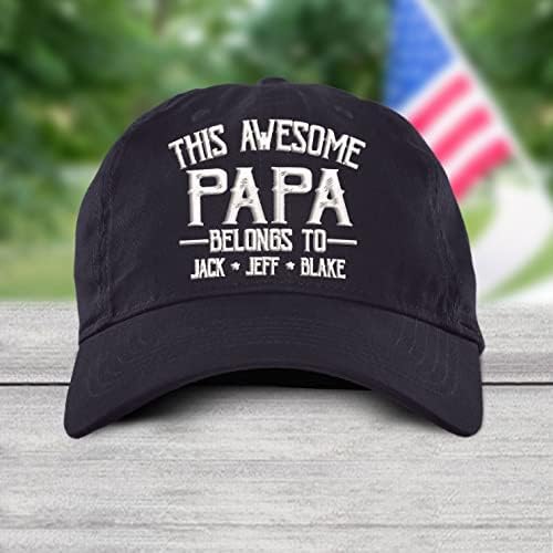 Izi pod personalizado com avô, chapéu, chapéu de vovô personalizado com nome de crianças, presente