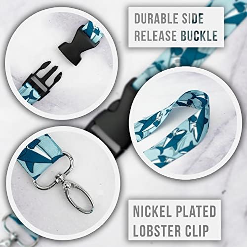 Country Brook Design - Coleção de cordão com cinta de pescoço de tubarões com 24 designs exclusivos para qualquer estilo