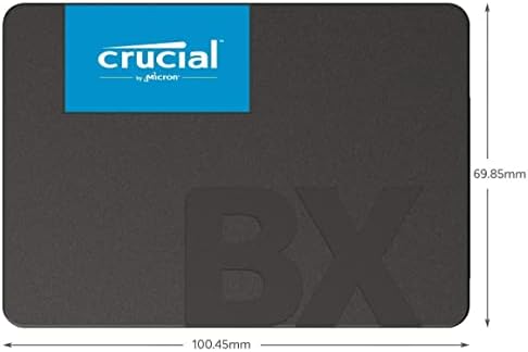 Crucial BX500 2TB 3D NAND SATA SSD interno de 2,5 polegadas, até 540MB/S - CT2000BX500SSD1