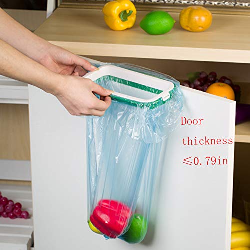 Pacote chuangqi de 2 portátil saco de lixo suspenso armário de cozinha porta traseiro de estilo traseiro de lixo sacos de lixo rack de armazenamento