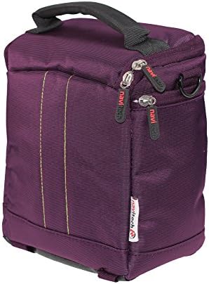 Navitech Purple Protective Portable portátil caixa binocular e bolsa de viagem compatível com o Braun 10 x 25 Titan