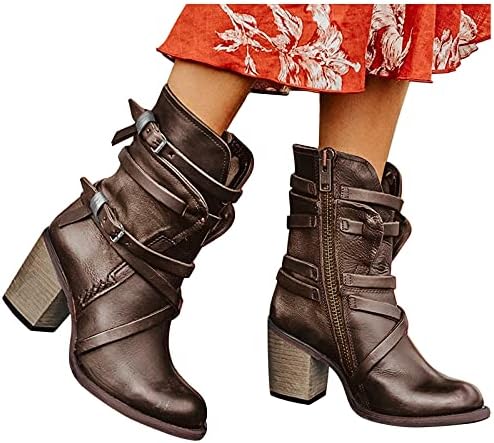 Women Platform Boots Black vintage Flor Ethnic Style Non Slip Shoes Fashion Fall Combat Bot de combate para o trabalho externo