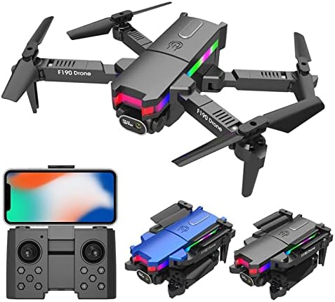 Drone com câmera 4K dupla, drone de controle remoto FPV para crianças adultos, com altitude Hold Hold sem