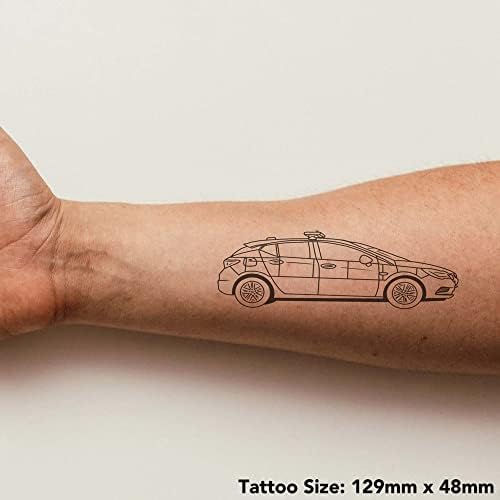 Azeeda 4 x 'Carro da polícia do Reino Unido' Tattoos temporários