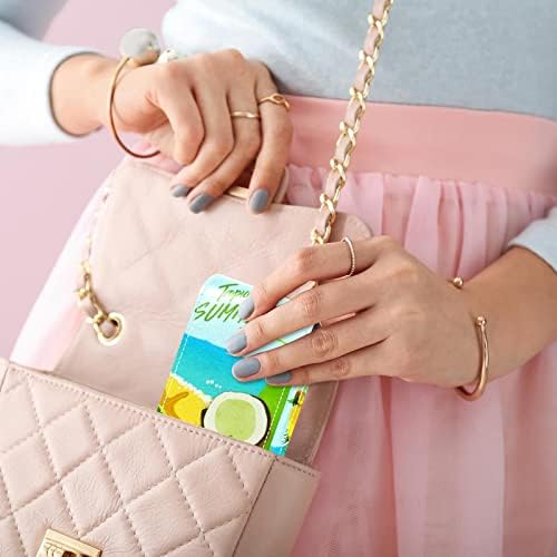 Lipstick Case Parrot Summer Mini Lipstick Holder Organizer Bag With Mirror for Purse Travel Cosmetic Bolsa