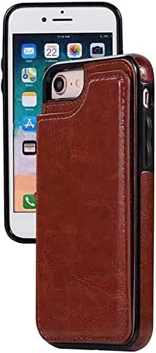 Caixa WSCEBCK para iPhone 11/11Pro/11pro Max, estojo de carteira de couro à prova de choque com capa de flip de fechamento magnético e slots de cartão de característica