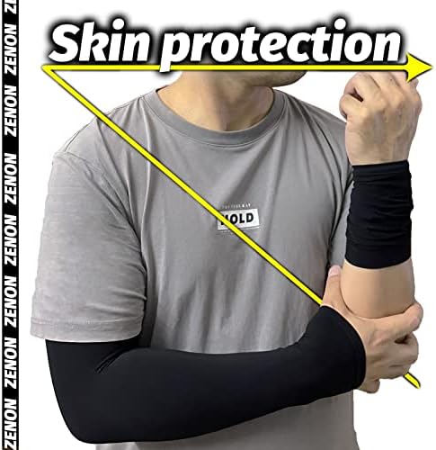 Zenon Outdoor UV Sun Protection Sleeve/Cool Summer Sleeve/Sports Sports/XL Sleeve/manga ajustada/tatuagem