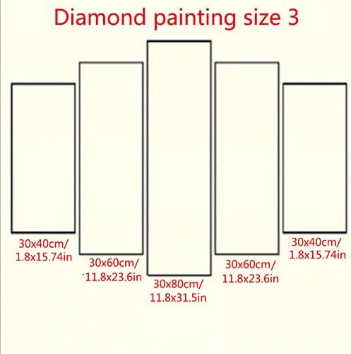 Kits de pintura de diamante 5D grandes para adultos Pintura de bordado de diamante de diamante de diamante de adultos por kit de número de shinestone cross cross diamond artes de artes de diamante para a decoração de parede em casa broca, tamanho3
