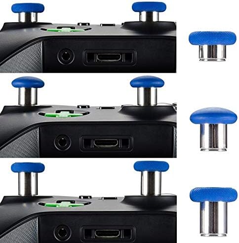 Extremerar 8 polegadas de metal azul de 8 em 1 joysticks analógicos para Xbox One, Xbox One Elite, Xbox