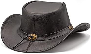 Hat de hat shapetback estilo ocidental Chapéu de cowboy para homens e mulheres larga larga estilo antigo vintage