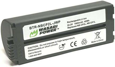 Wasabi Power Battery for Canon NB-CP2L, NB-CP1L and Canon Compact Photo Printers SELPHY CP100, CP200, CP220, CP300,