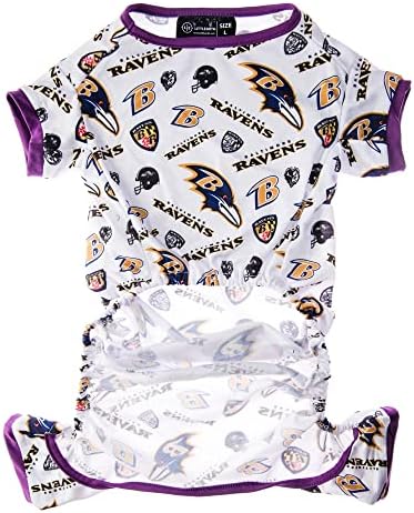 Littlearth Unissex-Adult NFL Baltimore Ravens PJs, cor da equipe, grande