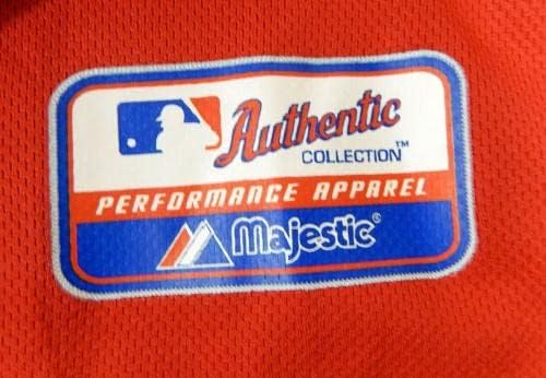 2007-10 Philadelphia Phillies Forest #9 Game usou Red Jersey ST BP 981 - Jerseys MLB usada para jogo MLB