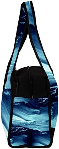 Abstract Blue Texture Travel Bag Duffel Sports Sport Gym Bag Weekend Tote Saco de Tote para Mulheres