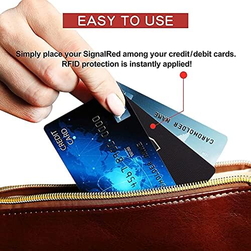 Saitech It RFID Blocking Cards, 2 Pack One Card protege a bolsa de carteira inteira para homens e mulheres,