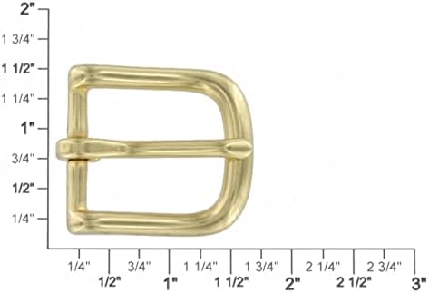 1035 1 Brass naturais, fivela de barra de salto, sólido-brass-ll
