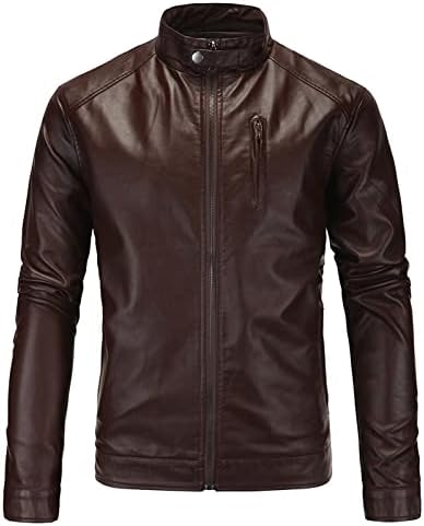 Jaquetas de couro para homens, jaqueta de motocicleta mens