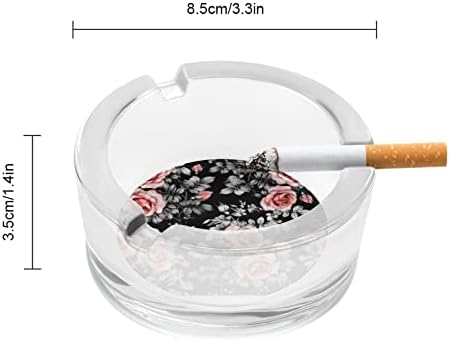 Cinzelos para cigarros Papai Noel Padrão de cristal bandeja de cinzas de vidro fumante portador de cinzas para