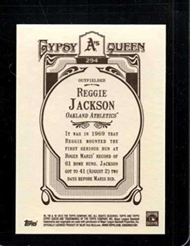 2012 Topps Gypsy Queen 294 Reggie Jackson Nmmt Athletics Hof