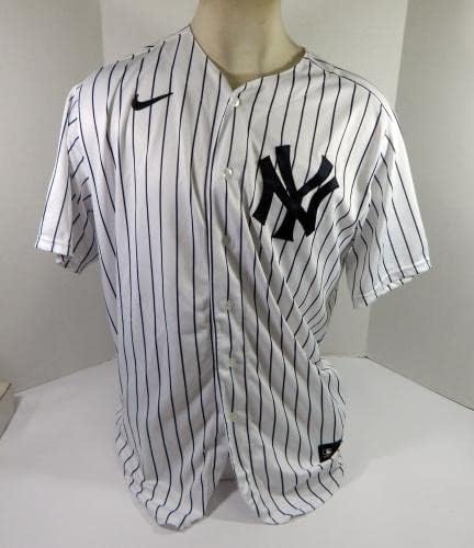 2020 New York Yankees Mike Ford #42 Jogo emitido P Usou White Jersey HGS P JRD 2 - Jogo usada MLB Jerseys