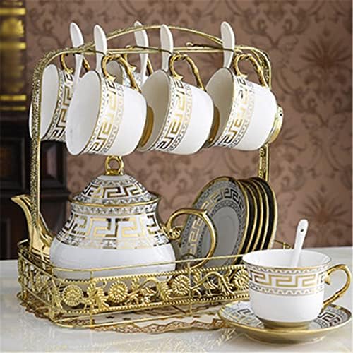N/um osso europeu China China Coffee Coffee Cup Spoon Conjunto de pires de caneca de cerâmica porcelana Tea Cup Cafe Party Bebking Utensils