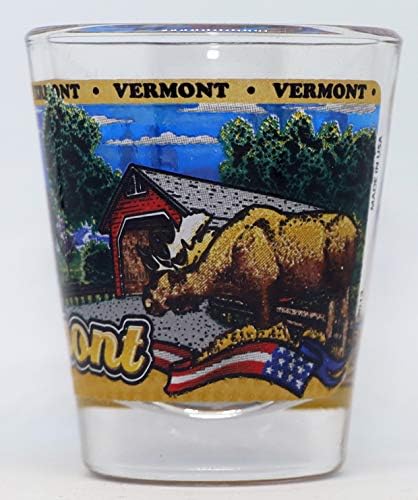 Vermont State Wrapeound Shot Glass