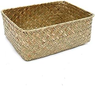 cestas tecidas de palha feita de fruta seca de fruta cesta de cesta de casca de casca de casca de casca de doce jrenbox jrenbox