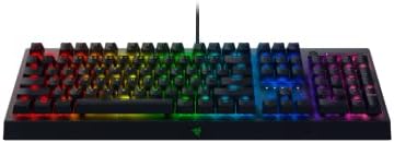Razer Blackwidow v3 - teclado de jogos mecânicos premium, iluminação de croma rgb, chaves de mídia)