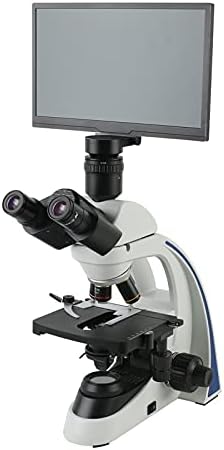 KXA HD 1080p 11,6 LCD 40X-1000X 1600X 2000X Lab Profissional Trinocular Microscópio Biológico + AIO Microscope Câmera Médica