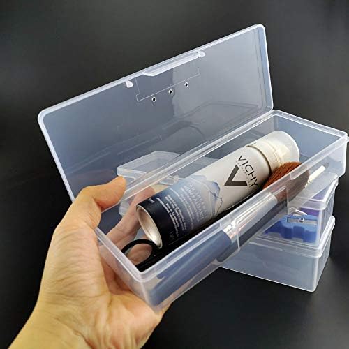 Airgoesin 3 Maquiagem Cosmética Organizador Caixa de lápis Organizador de armazenamento para escovas de papelaria Suplementos portáteis 7,3 em x 2,8 em x 1,4 em