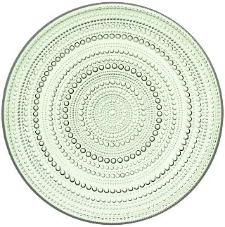 Iittala Kastehelmi Dew Drop Round Clear Glass Plate, 9-3/4 polegadas de diâmetro