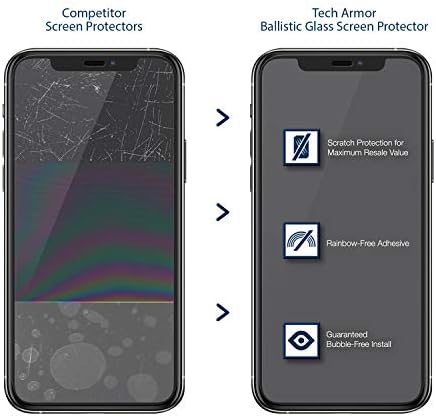 Protetor de tela de vidro balístico de armadura técnica projetada para a Apple Novo iPhone 12 mini 5,4 polegadas 3 pacote de vidro temperado 2020