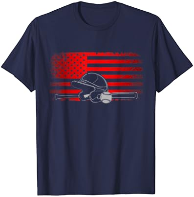 American Flag Baseball Apparel - camiseta de beisebol