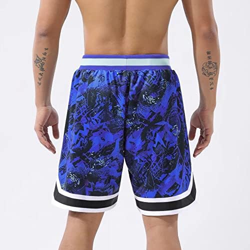 Opalos 2 Pack Basketball Shorts para homens com bolsos com zíper, shorts atléticos ativos