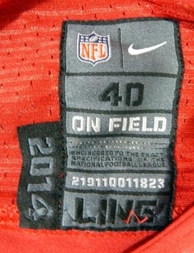 2012 SAN FRANCISCO 49ers 40 Jogo emitido Red Jersey 40 DP34812 - Jerseys de jogo NFL não assinado