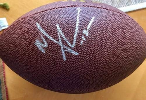 Michael Thomas New Orleans Saints autografados assinaram futebol Ohio State Buckeye - bolas de futebol