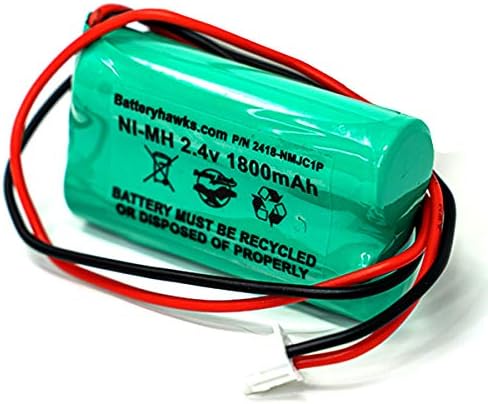 2.4V AA1800mAH AA NI-MH Bateria de 1800mAh para sinal de saída Luz de emergência/luzes solares Objetivo geral com leads