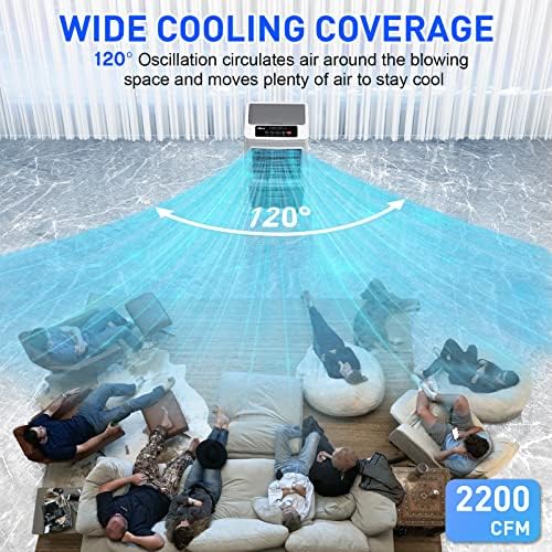 Refrigerador evaporativo portátil Alpaca 2200cfm Cooler pântano pessoal, cooler do pântano de oscilação