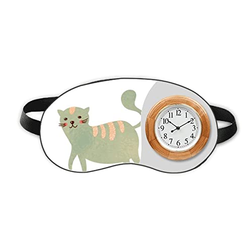 Linda cana gato animal animal aquarela para dormir o relógio da cabeça da cabeça de viagem tampa da sombra
