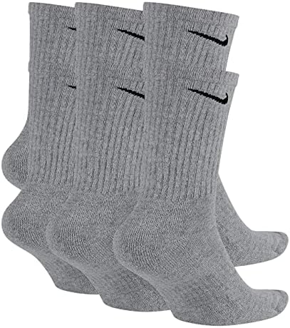 Nike Unisex Performance Cushion Socks Grey/Black, X-Large, Cinza escuro/preto