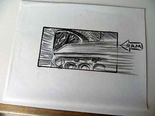 Dragnet 87 Storyboard original Art Carl Aldana Hanks Ackroyd Movie Ram Tank