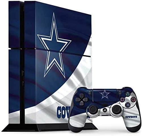 Skinit Decals Gaming Skin Compatível com o Console PS4 e um pacote de controladores - Oficialmente licenciado NFL Dallas Cowboys Design
