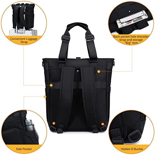 MyGreen Tokyo Tote Messenger Backpack Convertible Bag and Backpack, se encaixa no laptop de 15,6