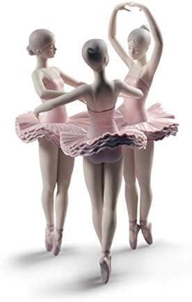 Lladró Nosso balé pose dançarino estatueta. Figura da bailarina de porcelana.