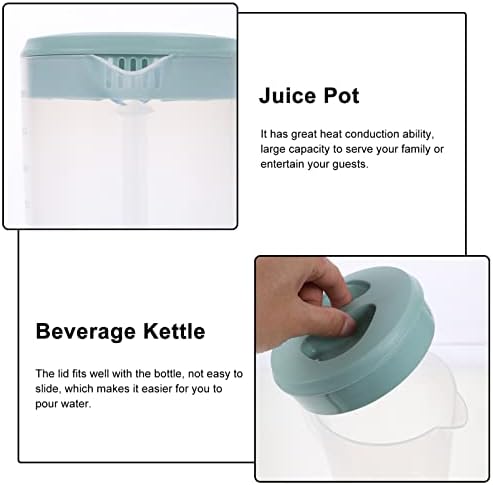 Arremessadora de água de vidro housoutil jarro de água com tampa, jarro de água com bico, jarra