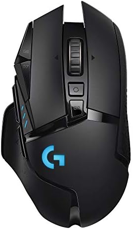 Logitech G502 Mouse de jogos sem fio LightSpeed, sensor de jogo de 25k Hero, 25600 dpi, RGB, Ultra-Light,