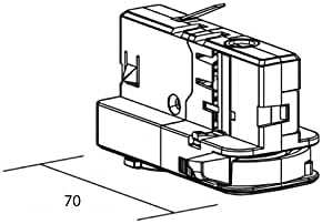 Adaptador eletromecânico Ifela 6A para capacidade de trilha trifásica 5kg - Nero