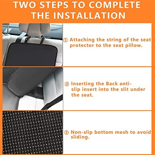 Yakuss Car Backseat Organizer ， Protetor de tapetes de chute traseiro com suporte de tablets de tela de toque ，