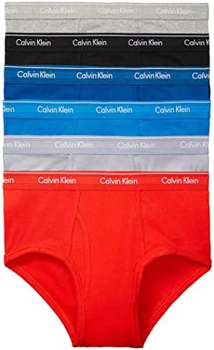 Briete de 6-pacote de algodão masculino de Calvin Klein