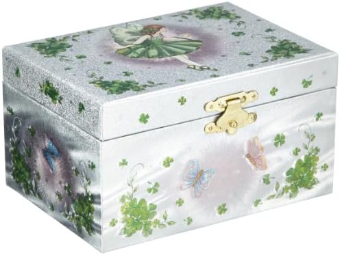 MusicBox Kingdom 28057 Irish Fairy Jewelry Box tocando a melodia É um longo caminho para Tipperary
